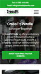 Mobile Screenshot of crossfitpendle.com